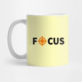 Focus text-based design for photographers and entrepreneurs by dmerchworld Mug